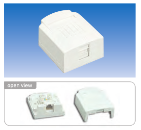 cat.5E surface mount box, 1port